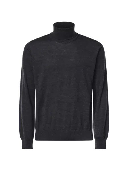Sweter Alpha Studio wełniany szary