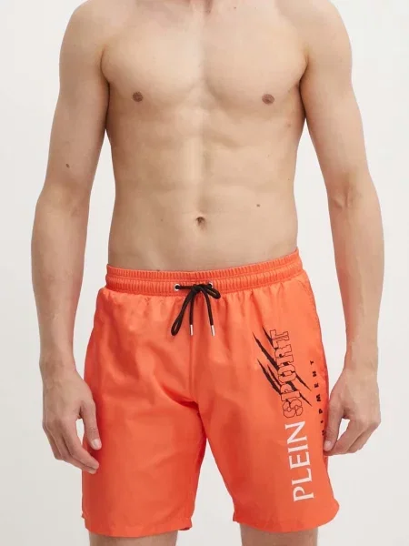 Спортивные шорты Plein Sport оранжевые