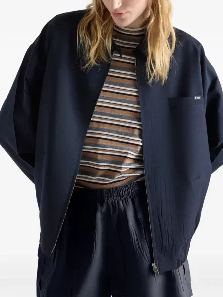 Scurt tricou Prada din jerseu maro