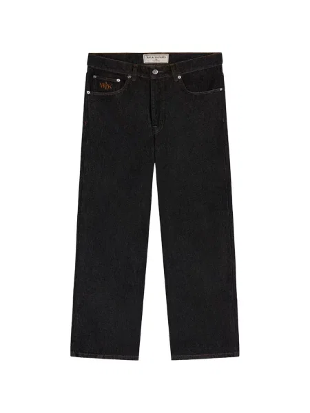 Blugi Walk In Paris cu broderie negru