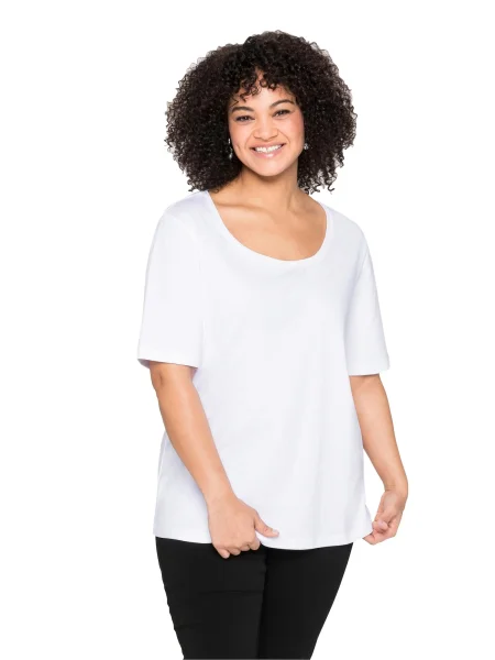 SHEEGO Tricou alb