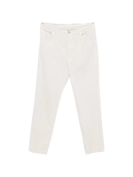 Pantaloni Brunello Cucinelli de catifea cord cu 5 buzunare