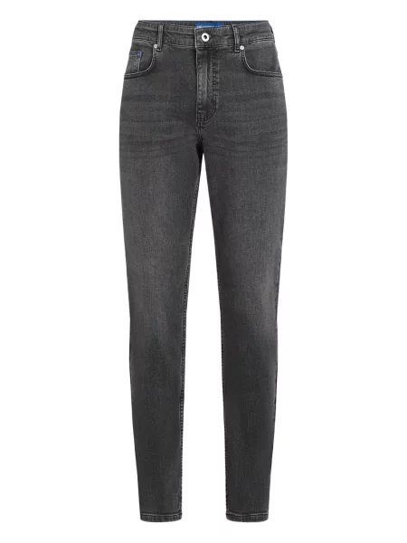 Blugi Karl Lagerfeld Jeans stretch gri