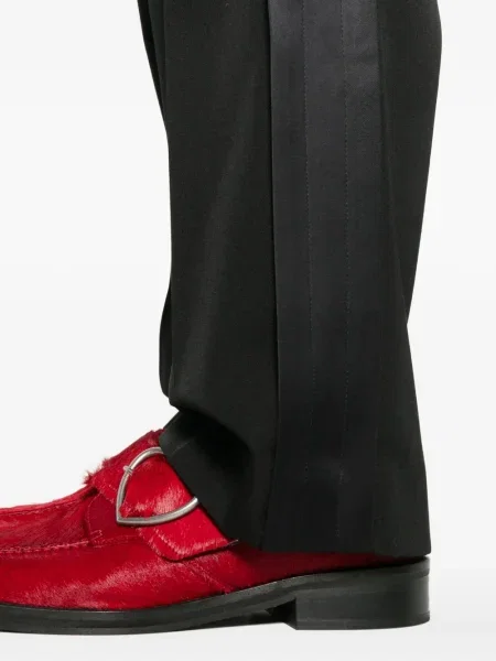 Pantaloni Casablanca cu dungi plisate negru