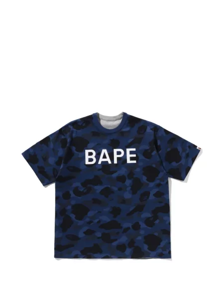 Tricou A Bathing Ape® cu imagine cu model camuflaj gri