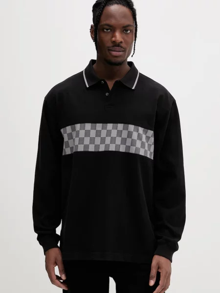 Tricou polo Vans negru