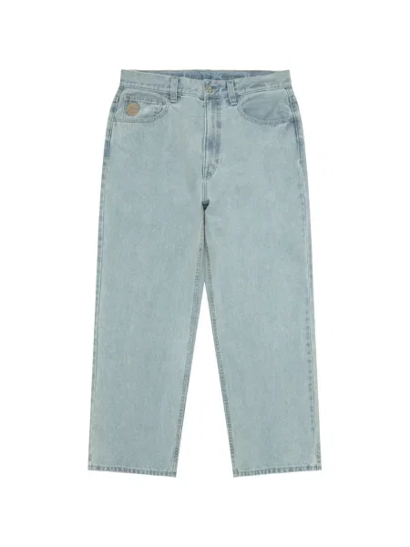 Pantaloni Aape By A Bathing Ape cu broderie albastru