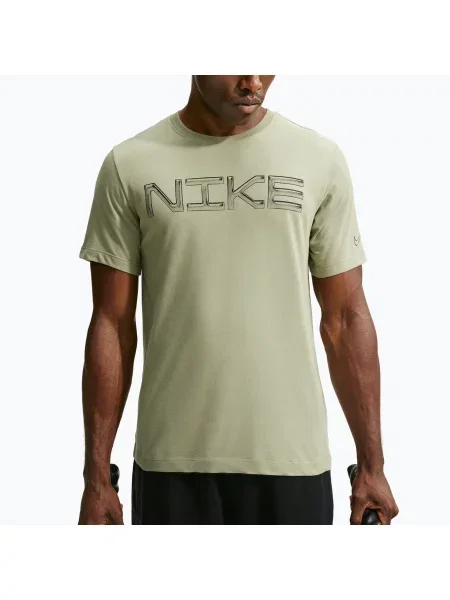 Tricou de antrenament bărbați Nike Dri-FIT Training T-Shirt dusty olive/black negru