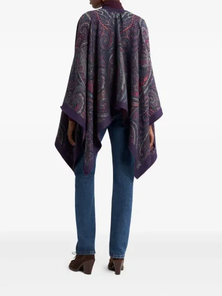 Geacă Etro cu model paisley albastru