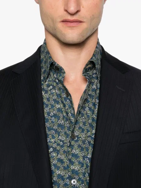 Cămașă Paul Smith cu model floral cu imagine albastru