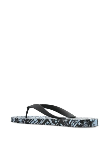 Șlapi Off-white cu imagine alb