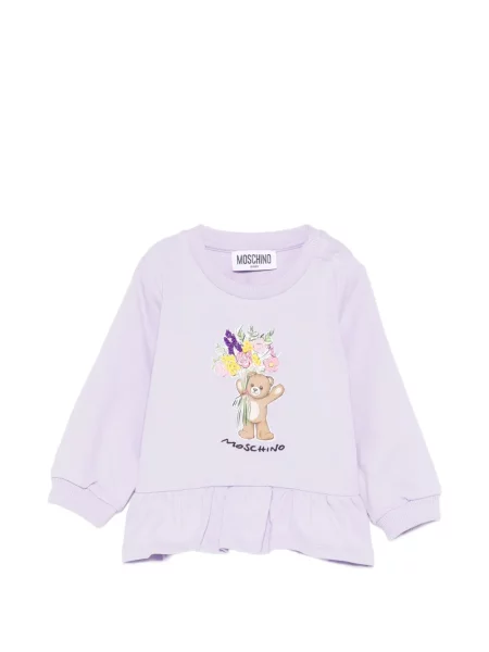 Top dziecięcy Moschino fioletowy