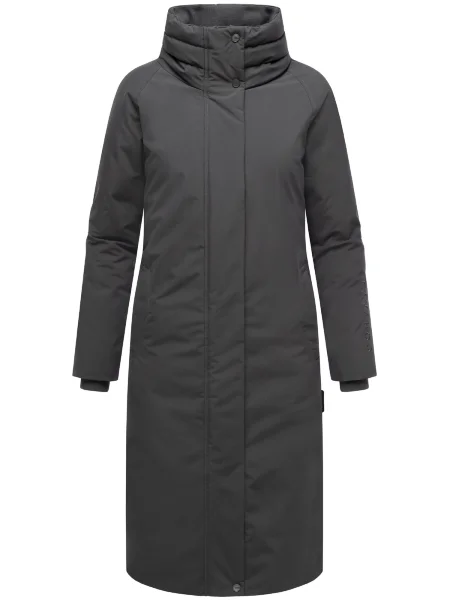 NAVAHOO Palton de iarnă Traumblüte metalic gri