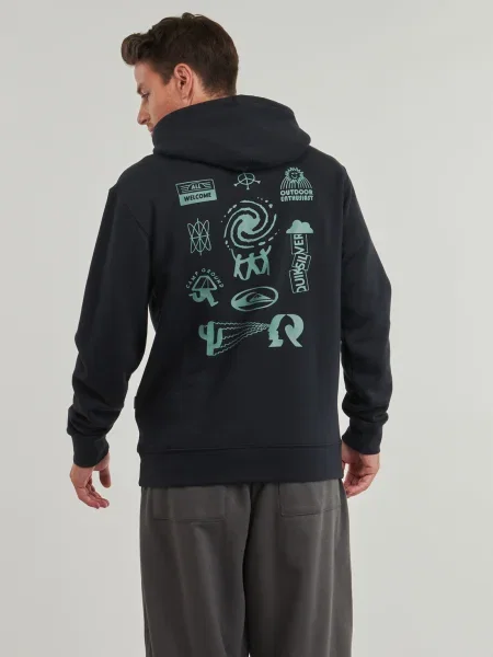 Mikina s kapucňou Quiksilver čierna