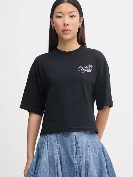 Diesel crop top pentru femei din T-CROPYN negru