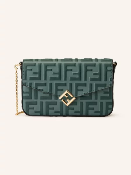 Fendi Portfel gruen zielony