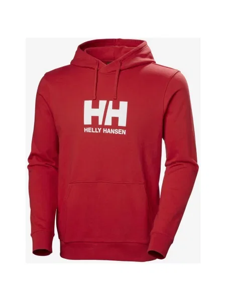 Bluza z kapturem Helly Hansen Logo fresa S czerwony