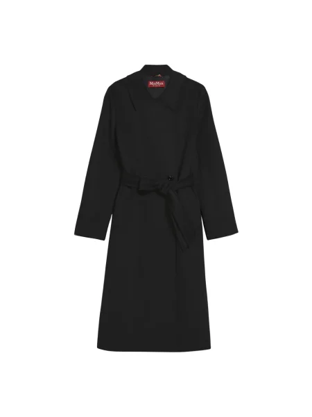 Max Mara Studio Płaszcz Wełniany Bcollag schwarz czarny