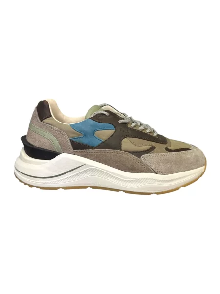Sneakersy D.a.t.e. zamszowe do biegania beżowe