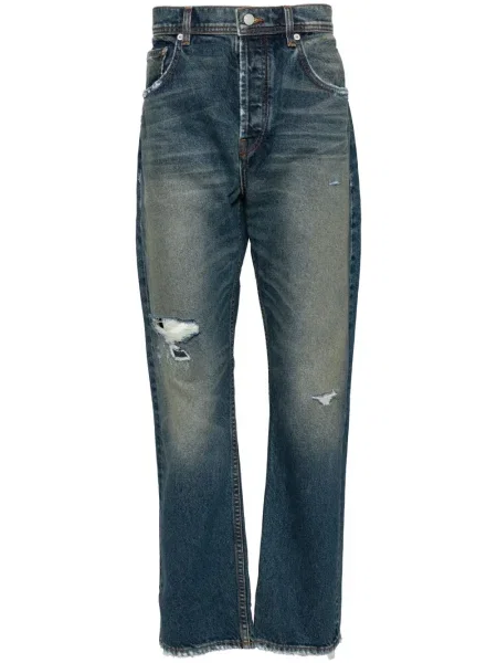 Tričko Enfants Riches Déprimés s oděrkami modré