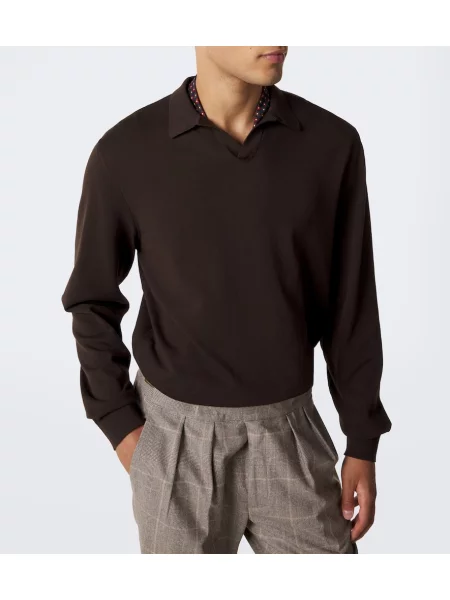 Tricou polo Rubinacci maro