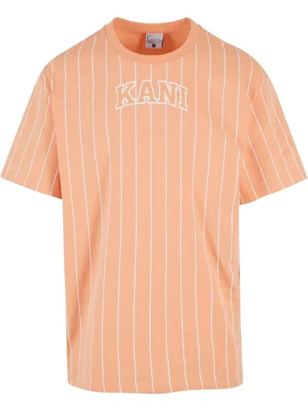 Karl Kani Tricou portocaliu caisă alb