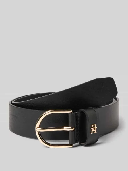 Z czystej skóry bydlęcej model ‘EFFORTLESS Tommy Hilfiger czarny
