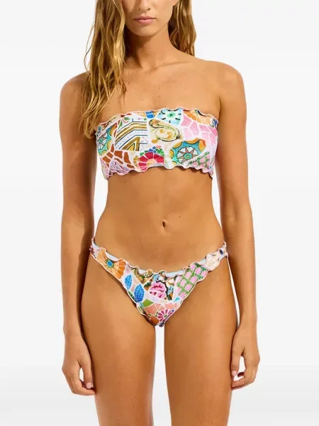 Top Seafolly cu imagine roz