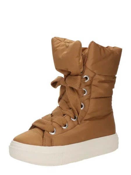 CONVERSE Šnurovacie členkové čižmy CTAS hnedá / čierna biela