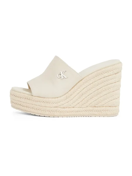 Espadrile Calvin Klein Jeans Wedge Rope Slide Mg Écru siva