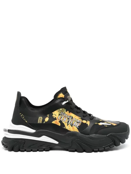 Sneakerși Versace Jeans Couture cu imagine negru