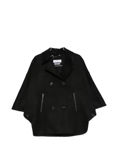 Geacă Max Mara cu două rânduri de nasturi negru