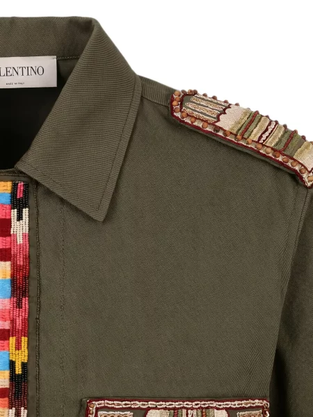 Geacă Valentino Garavani verde