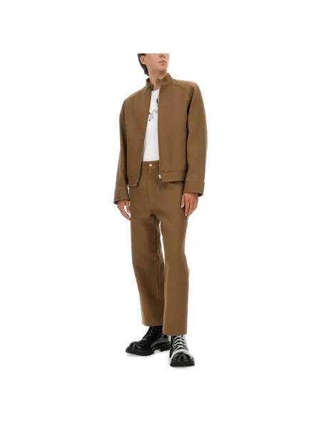 Spodnie Moschino brązowe