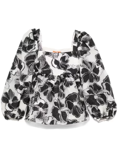 Top Stine Goya din jacard alb