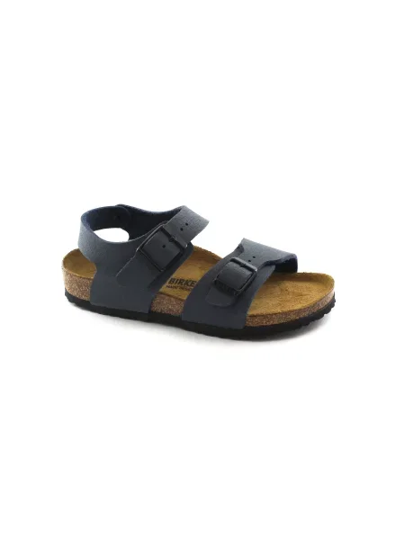 Sandały Birkenstock New York Kids Birkibuc Dzieci niebieskie