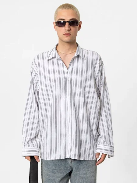 VAMOS CLO Cămașă Star gri alb