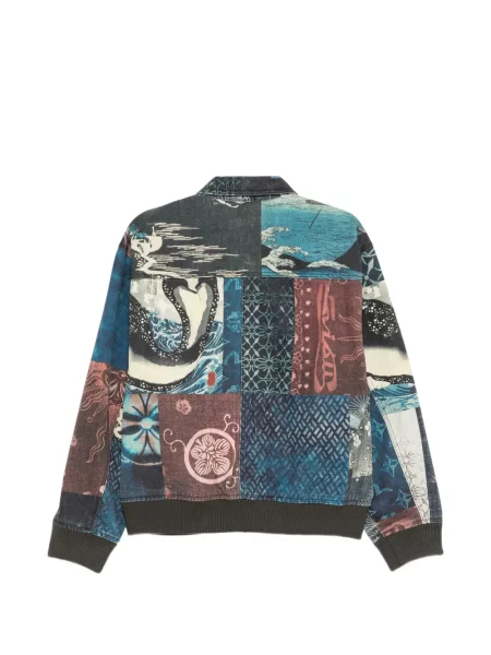 Яке Evisu с принт синьо