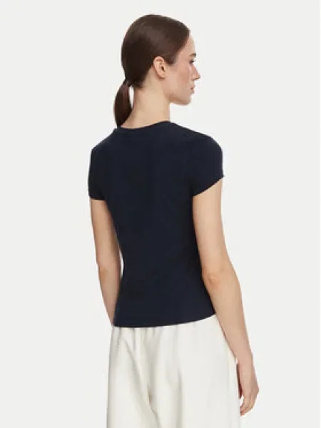 Guess T-shirt Tamnoplava Slim Fit