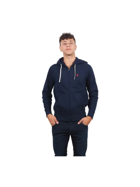 Sweter Ralph Lauren z kapturem niebieski