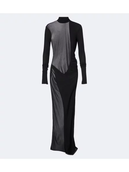 Rochie maxi Gucci din jerseu cu spatele deschis negru