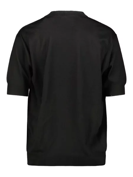 Tricou Junya Watanabe tricotate scurt negru