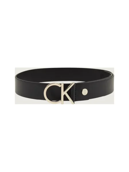 Calvin Klein Curea de piele Logo negru