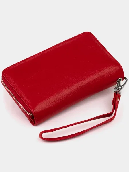 ST Leather Accessories Гаманець Шкіра червоний