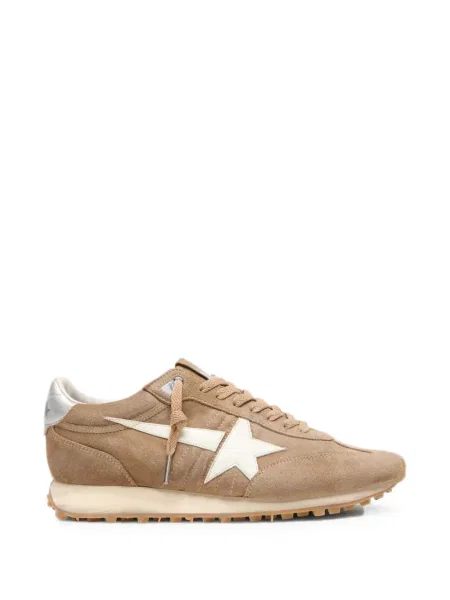 Sneakerși Golden Goose din piele de căprioară alb