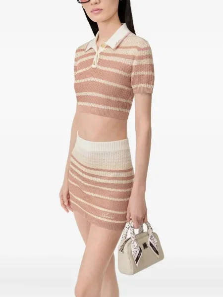 Polo Amiri cu dungi roz