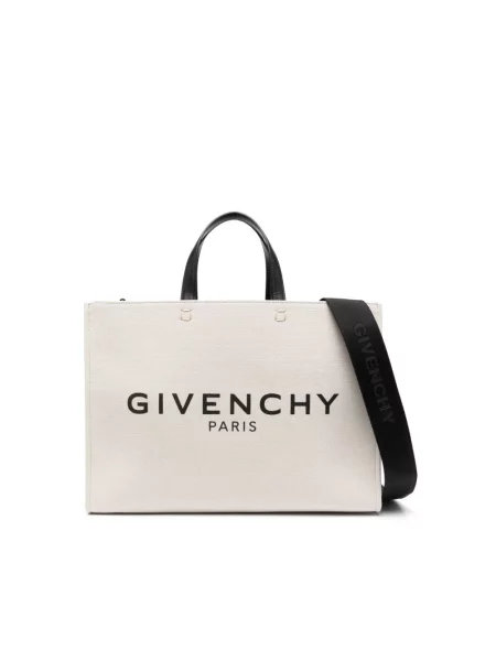 Torebka Givenchy w geometryczne wzory beżowa