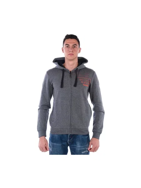 Bluza z kapturem Emporio Armani Ea7 z kapturem szara