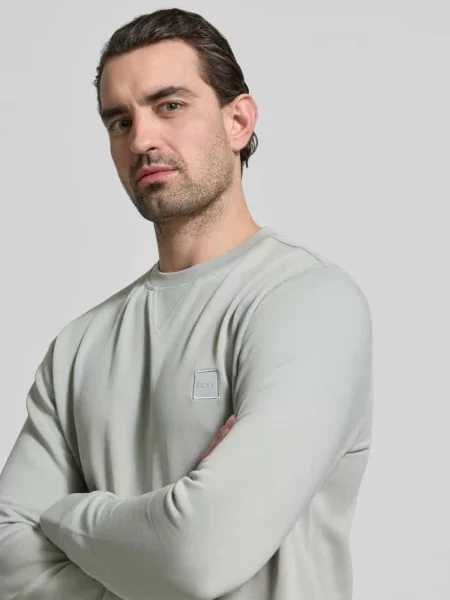 Bluza o kroju relaxed fit z czystej bawełny model ‘WESTART’ Boss Orange