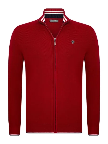 Jacey Quinn Kardigan bordó / černá bílá